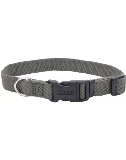 Coastal Pet New Earth Soy Adjustable Dog Collar Forest Green - 6-8''L x 3/8"W