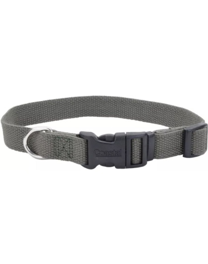 Coastal Pet New Earth Soy Adjustable Dog Collar Forest Green - 18-26"L x 1"W