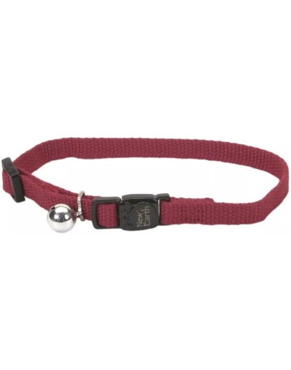 Coastal Pet New Earth Soy Breakaway Cat Collar Cranberry Red - 8-12in.L x 3/8in.W