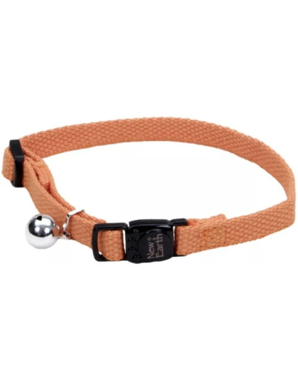 Coastal Pet New Earth Soy Breakaway Cat Collar Pumpkin Orange - 8-12in.L x 3/8in.W