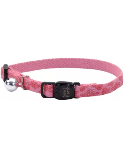 Coastal Pet New Earth Soy Printed Breakaway Cat Collar Rose Pattern - 8-12in.L x 3/8in.W