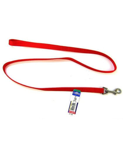 Coastal Pet Nylon Lead - Red - 4' Long x 5/8" Wide