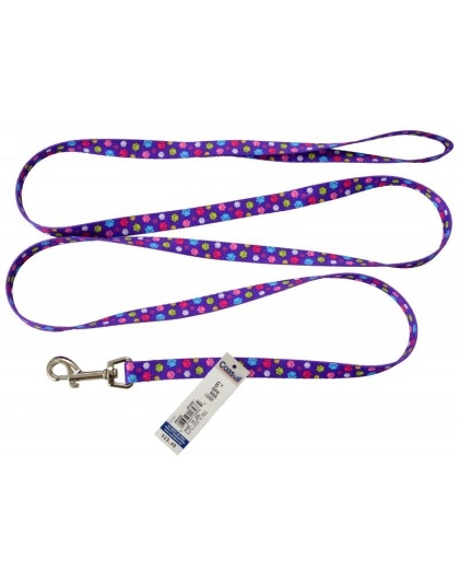 Pet Attire Styles Nylon Dog Leash - Special Paw - 6' Long x 5/8" Wide
