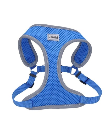 Coastal Pet Comfort Soft Reflective Wrap Adjustable Dog Harness - Blue Lagoon - X-Small - 16-19" Girth - (5/8" Straps)