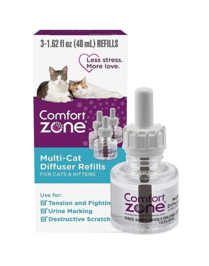 Comfort Zone Multi-Cat Diffuser Refills For Cats and Kittens - 3 count