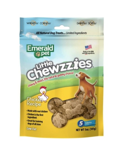 Emerald Pet Little Chewzzies Soft Training Treats Chicken Recipe - 5 oz