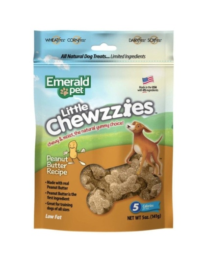 Emerald Pet Little Chewzzies Soft Training Treats Peanut Butter Recipe - 5 oz