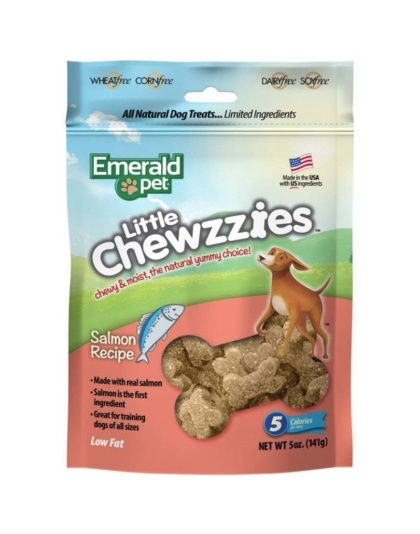 Emerald Pet Little Chewzzies Soft Training Treats Salmon Recipe - 5 oz