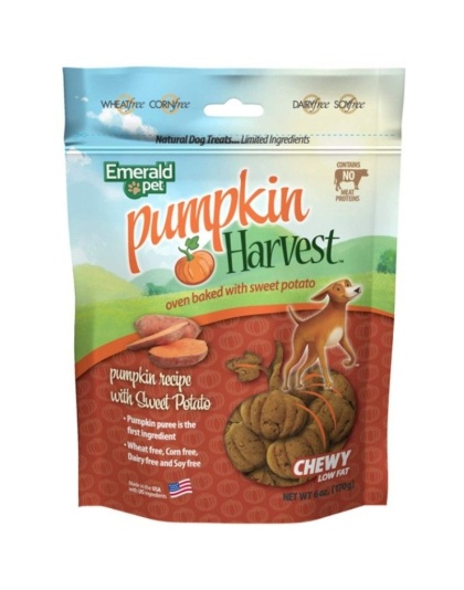 Emerald Pet Pumpkin Harvest Oven Baked Dog Treats with Sweet Potato - 6 oz
