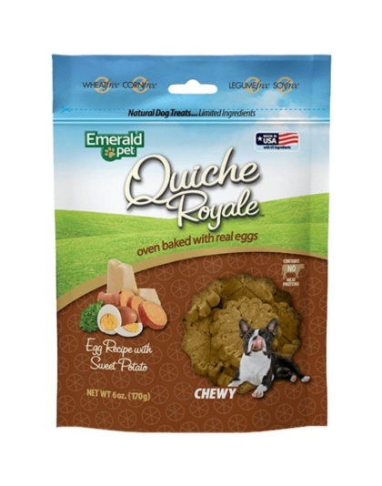 Emerald Pet Quiche Royal Sweet Potato Treat for Dogs - 6 oz