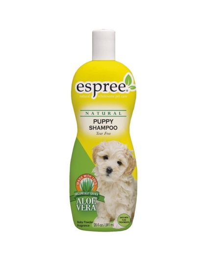 Espree Puppy and Kitten Shampoo with Organic Aloe Vera Baby Powder Fragrance - 20 oz