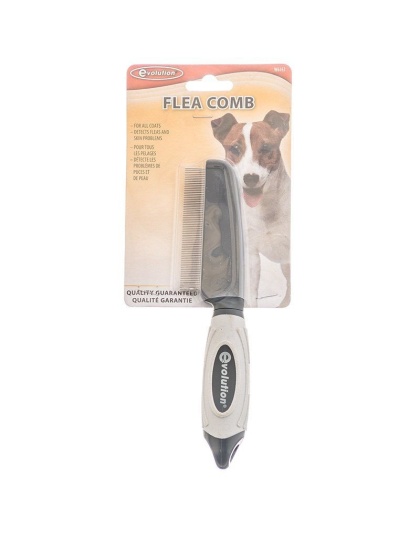 Evolution Flea Comb - For All Coats - (7.5" Long x .5" Teeth)