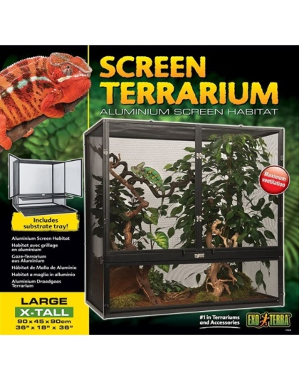 Exo-Terra Screen Terrarium - Large X-Tall - (36"L x 18"W x 36"H)