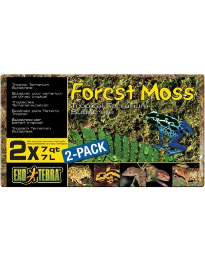 Exo Terra Forest Moss Tropical Terrarium Reptile Substrate - 7 qt - 2 count