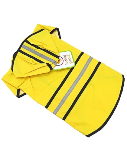 Fashion Pet Rainy Day Dog Slicker - Yellow - Medium (14"-19" From Neck to Tail)