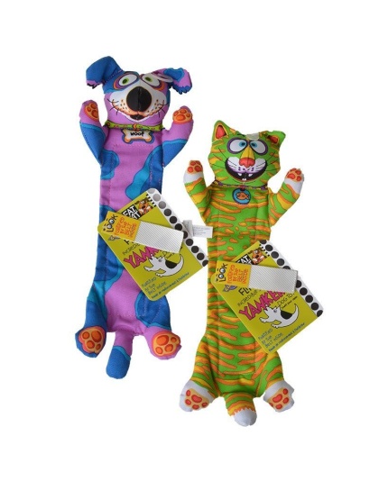 Fat Cat Incredible Strapping Flip Flop Yankers Dog Toy - Assorted - 1 Toy (14" Long x 3" Wide)