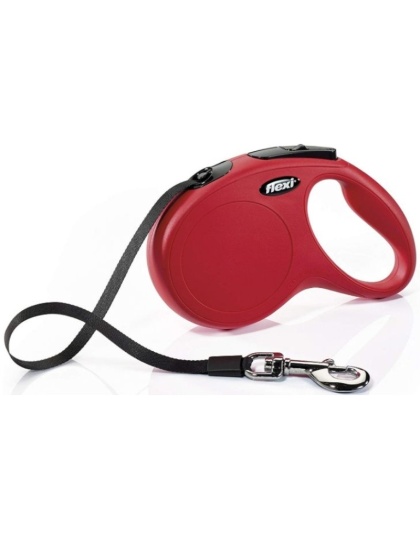 Flexi Classic Red Retractable Dog Leash - Medium 16' Long