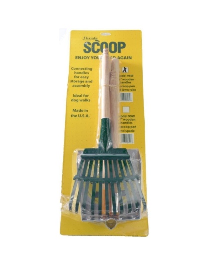 Flexrake Scoop and Steel Rake Set with Wood Handle - Small - 1 count