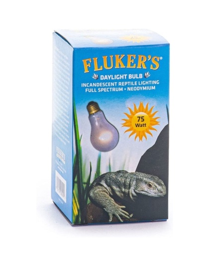 Flukers Neodymium Incandescent Full Spectrum Daylight Bulbs for Reptiles - 75 watt