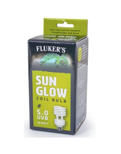 Flukers Sun Glow Tropical Fluorescent 5.0 UVB Bulb - 26 watt