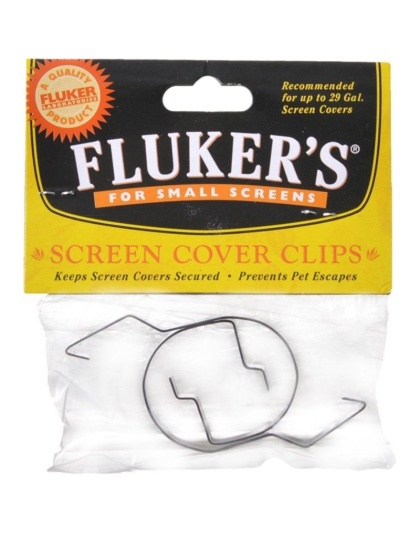 Flukers Screen Cover Clips - Small (Tanks up to 29 Gallons)