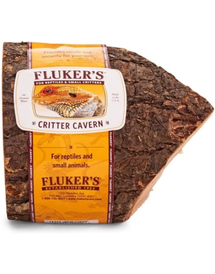 Flukers Critter Cavern for Reptiles and Small Animals - X-Large (8"L x 8"W x 4"H)