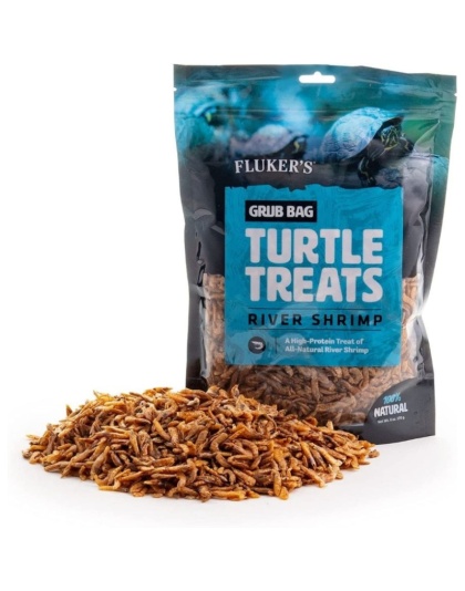 Flukers Grub Bag Turtle Treat - River Shrimp - 6 oz