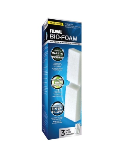 Fluval Foam Filter Block for FX5 Canister Filter - 3 count