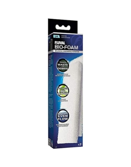 Fluval U-Sereis Underwater Filter Foam Pads - Foam Pad For U4 Filter (2 Pack)