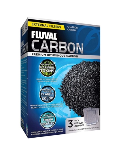 Fluval Carbon Bags - 3 x 100 Gram Bags (3 Pack)