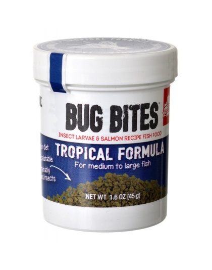 Fluval Bug Bites Tropical Formula Granules for Medium-Large Fish - 1.59 oz