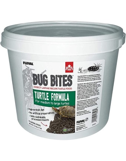 Fluval Bug Bites Turtle Formula Floating Sticks - 3.7 lbs
