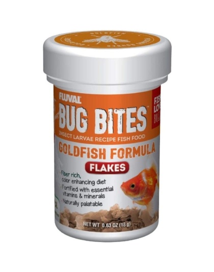 Fluval Bug Bites Insect Larvae Goldfish Formula Flakes - 0.63 oz