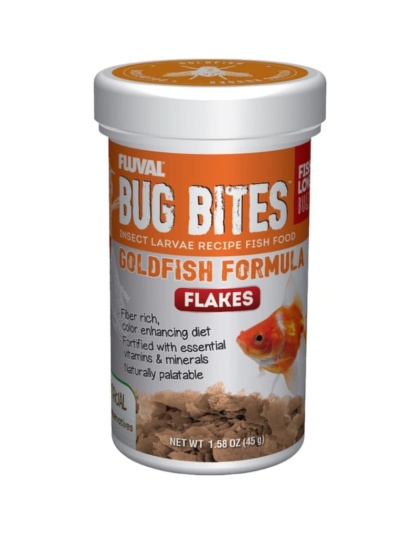 Fluval Bug Bites Insect Larvae Goldfish Formula Flakes - 1.59 oz