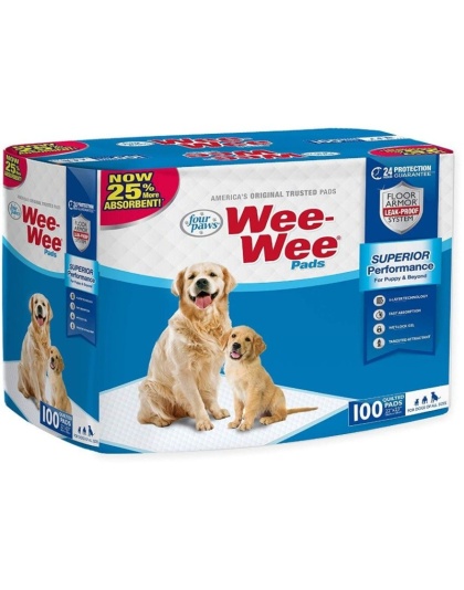 Four Paws Wee Wee Pads Original - 100 Pack (22" Long x 23" Wide)