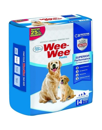 Four Paws Wee Wee Pads Original - 14 Pack (22" Long x 23" Wide)