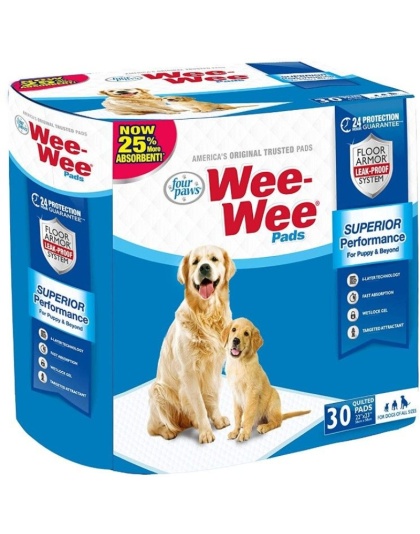 Four Paws Wee Wee Pads Original - 30 Pack (22" Long x 23" Wide)