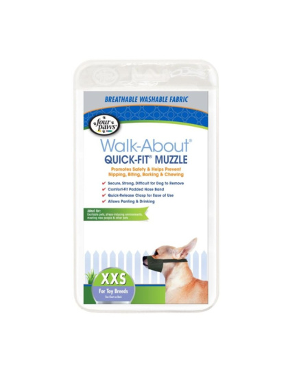 Four Paws Quick Fit Muzzle - Size 0 - Fits 4.5" Snout