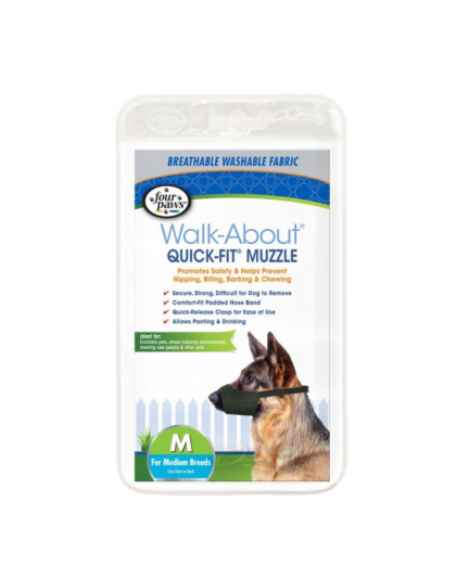 Four Paws Quick Fit Muzzle - Size 3 - Fits 6" Snout
