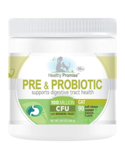 Four Paws Healthy Promise Pre and Probiotic Supplement for Cats - 90 count