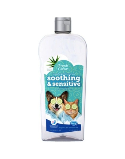 Fresh n Clean Soothing and Sensitive Hypoallergenic Pet Shampoo - 18 oz