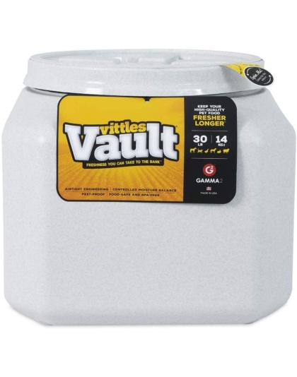 Vittles Vault Airtight Square Pet Food Container - 30 lbs - 13"L x 14"W x 14"H