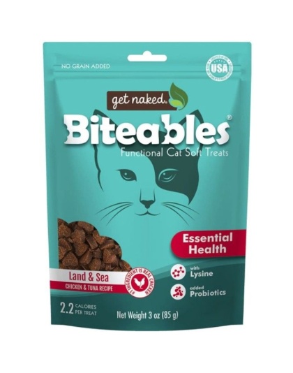 Get Naked Essential Health Biteables Soft Cat Treats Land and Sea Flavor - 3 oz