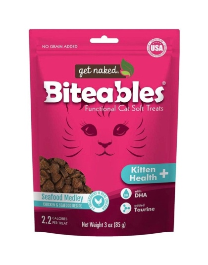 Get Naked Kitten Health Biteables Seafood Medley Flavor - 3 oz