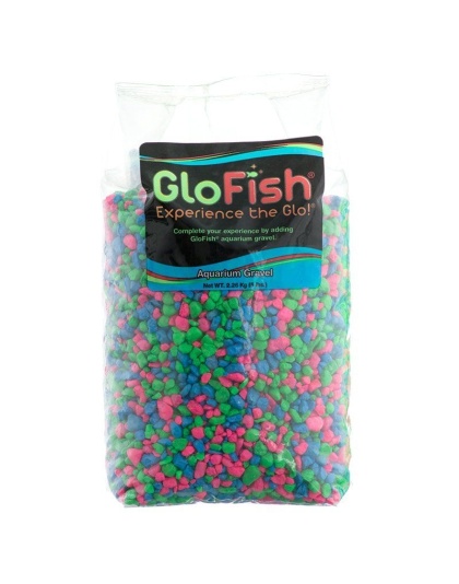 GloFish Aquarium Gravel - Pink, Green & Blue Mix - 5 lbs