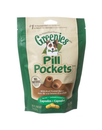 Greenies Pill Pocket Peanut Butter Flavor Dog Treats - Large - 30 Treats (Capsules)