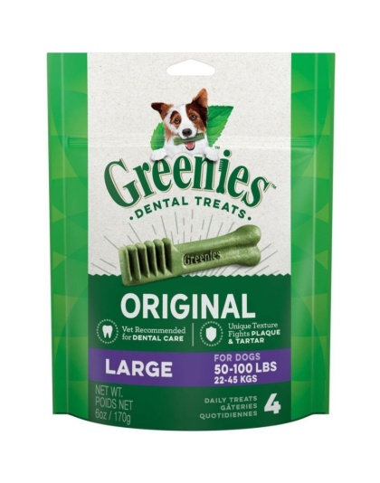 Greenies Large Dental Dog Treats - 4 count