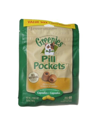 Greenies Pill Pocket Chicken Flavor Dog Treats - Large - 60 Treats (Capsules)