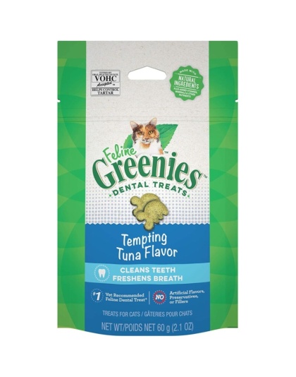 Greenies Feline Dental Treats Tempting Tuna Flavor - 2.1 oz