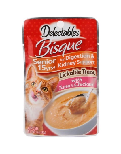 Hartz Delectables Bisque Senior Cat Treats - Tuna & Chicken - 1.4 oz